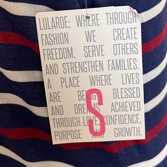 NWT LuLaRoe Randy Tee, Size S - Picture 3 of 5